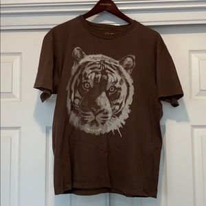 RVCA Mens size L Brown T-shirt